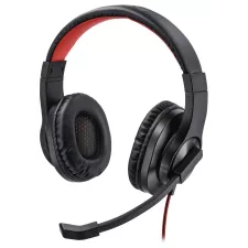 obrázek produktu HAMA headset PC stereo HS-USB400/ drátová sluchátka + mikrofon/ USB/ citlivost 100 dB/mW/ černý