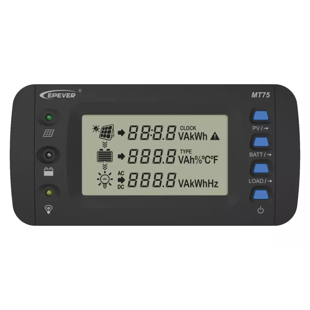 Obrázek produktu EPEVER MT75 (MT-75) externí displej pro solární regulátory a měniče EPEVER/EPever