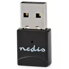 obrázek produktu NEDIS Wi-Fi dongle/ AC600/ 2.4/5 GHz (Dual Band)/ USB 2.0/ celková rychlost 600 Mbps/ OS verze: Windows 8/10/11/ černý