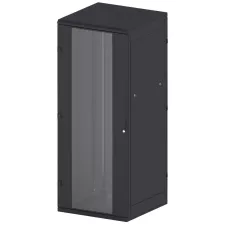 obrázek produktu Triton 19\" rozvaděč stojanový 47U/600x600, typ RT, nosnost 1200kg, skleněné dveře, RAL9005, černý