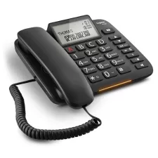 obrázek produktu SIEMENS GIGASET DL380 - standardní telefon s displejem, seznam na 99 čísel, handsfree, CLIP, barva černá