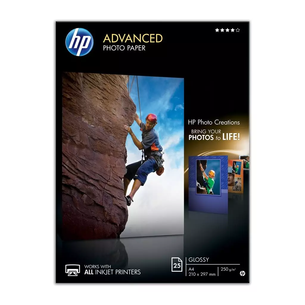 Obrázek produktu HP Advanced Photo Paper, Glossy, A4, 25 listů, 250 g/m2