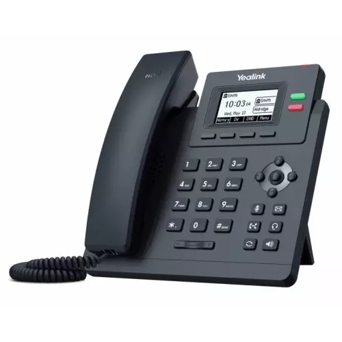 obrázek produktu Yealink SIP-T31 IP telefon, 2x SIP, CZ/SK displej, 2x 10/100, Optima HD Voice, 2 programovatelné tlačítka