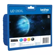 obrázek produktu BROTHER inkoustová náplň LC-1280XLVALBP/ multipack/ Černá + tři barvy