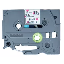 obrázek produktu BROTHER páska TZE-MPPH31 / s růžovými srdci / 12mm