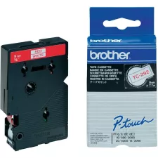 obrázek produktu BROTHER laminovaná páska TC-292 / bílá-červená / 9mm