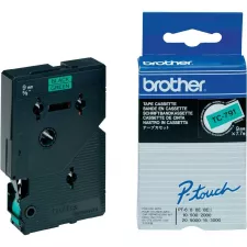 obrázek produktu BROTHER laminovaná páska TC-791 / zelená-černá / 9mm