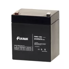 obrázek produktu FUKAWA olověná baterie FW 5-12 U do UPS APC/ AEG/ EATON/ Powerware/ 12V/ 5Ah/ životnost 5 let/ Faston F2-6,3mm