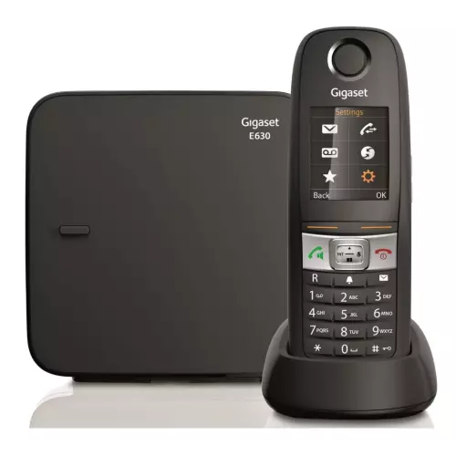obrázek produktu SIEMENS GIGASET E630 - DECT/GAP bezdrátový telefon, barva černá