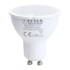 obrázek produktu Tesla LED žárovka GU10/3W/230V/250lm/25 000h/4000K denní bílá/100st