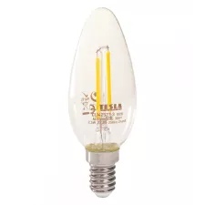 obrázek produktu TESLA LED žárovka FILAMENT RETRO svíčka/ E14/ 2,5W/ 230V/ 250lm/ 2700K/ teplá bílá/ čirá