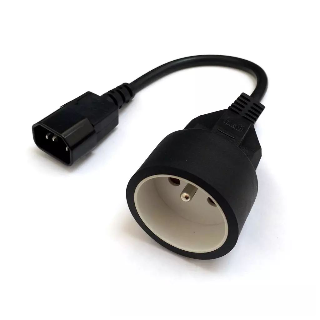 Obrázek produktu Prodlužovací kabel s 1 zásuvkou pro připojení do UPS, 30cm