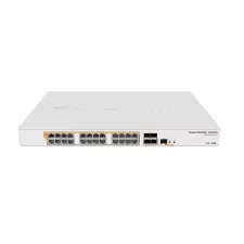 obrázek produktu MikroTik Cloud Router Switch CRS328-24P-4S+RM, 800MHz CPU, 512MB, 24xGLAN, 4xSFP+cage, ROS L5, PSU,1U Rackmount