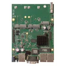 obrázek produktu MikroTik RouterBOARD RBM33G, Dual Core 880MHz CPU, 256MB RAM, 3x Gbit LAN, 2x miniPCI-e, ROS L4