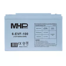 obrázek produktu MHPower 6-EVF-100 Trakční gelová baterie 12V/100Ah, Terminál T3 - M8, Deep Cycle