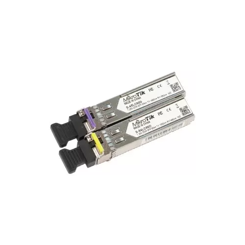 obrázek produktu MikroTik SFP optický modul S-45/54LC80D, SM, 80km, 1.25G (pár)