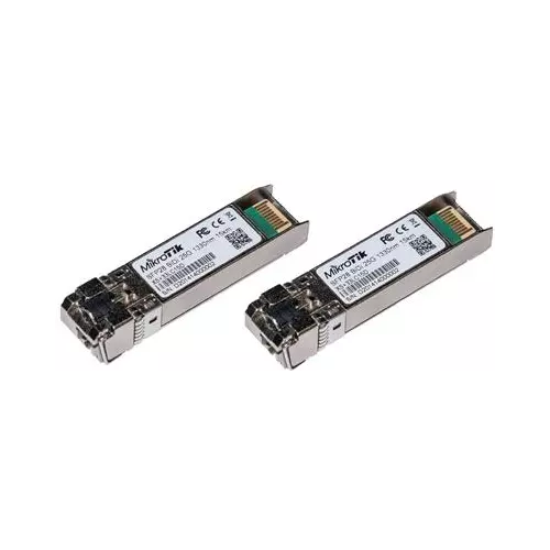 obrázek produktu MikroTik SFP28 pár optických modulů XS+2733LC15D, SM, 15km, 1/10/25G