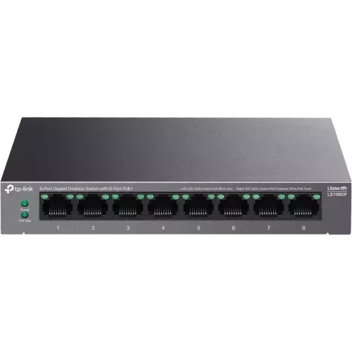 obrázek produktu TP-Link LiteWave switch LS108GP (8xGbE, 8xPoE+, 62