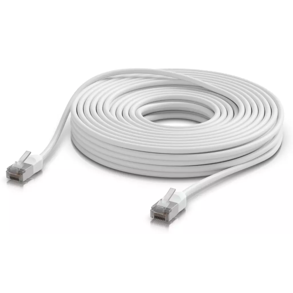Obrázek produktu Ubiquiti UACC-Cable-Patch-Outdoor-C6A-15M-W venkovní Cat6a patch kabel, 15m