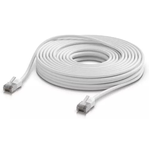 obrázek produktu Ubiquiti UACC-Cable-Patch-Outdoor-C6A-15M-W venkovní Cat6a patch kabel, 15m