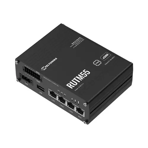 obrázek produktu Teltonika RUTM55 Průmyslový 5G/Wi-Fi + Serial + I/O + eSIM Wi-Fi Router