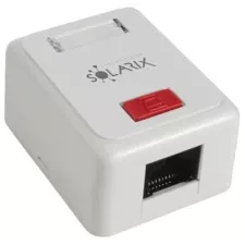 obrázek produktu Solarix zásuvka CAT5E UTP 1 x RJ45 na omítku bílá