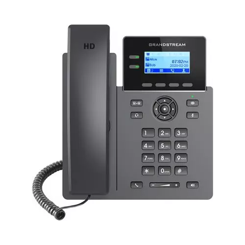 obrázek produktu Grandstream GRP2602P SIP telefon, 2,21" LCD displej, 4x SIP účet, 2x100Mbit a PoE