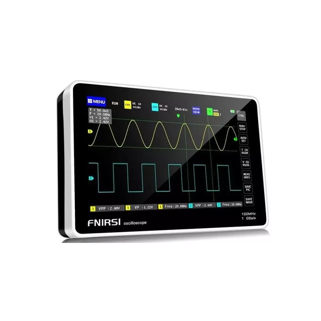 Obrázek produktu Osciloskop 100MHz FNIRSI 1013D s dotykovým 7” TFT LCD displejem