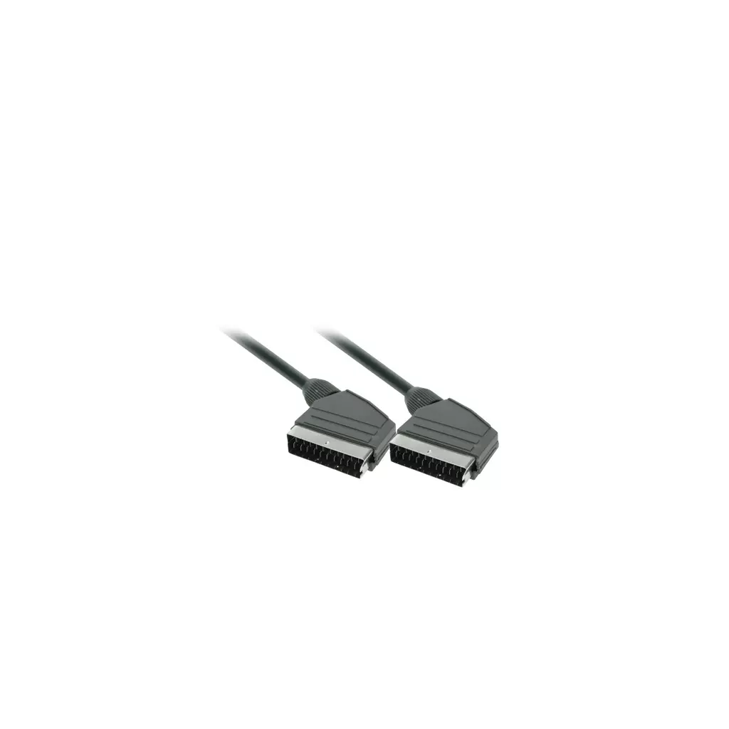 Obrázek produktu Solight SCART kabel, SCART konektor - SCART konektor, 21pin, 1,5m, průměr 8mm, sáček