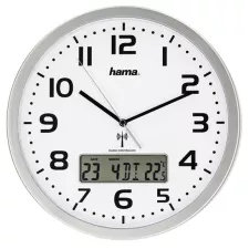 obrázek produktu Hama 186333 nástěnné hodiny dat./tepl.