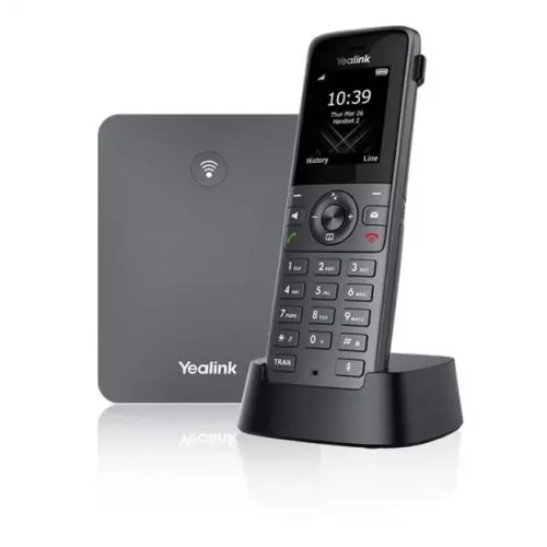 obrázek produktu W73P - Yealink IP DECT bezdrátový telefon, PoE 1,8" bar.LCD, až 8 ruček