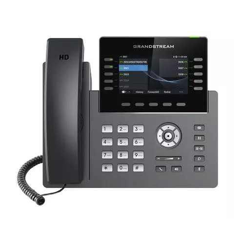 obrázek produktu GRP2615 - Grandstream VoIP telefon, LCD, 5x SIP účty, WiFi, Bluetooth, USB,  PoE