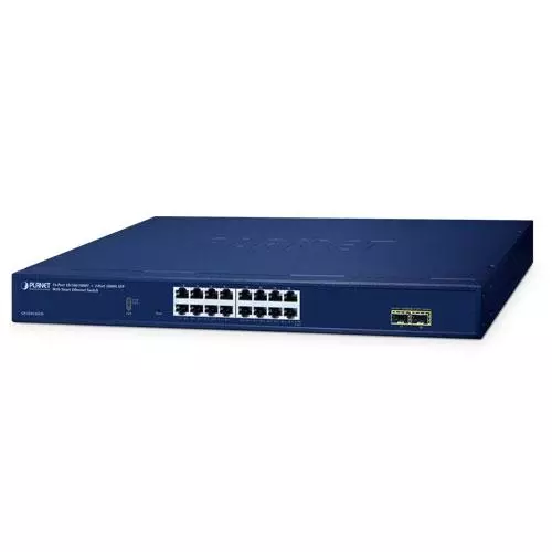 obrázek produktu GS-2210-16T2S - switch 16x 10/100/1000T + 2x 1000X SFP