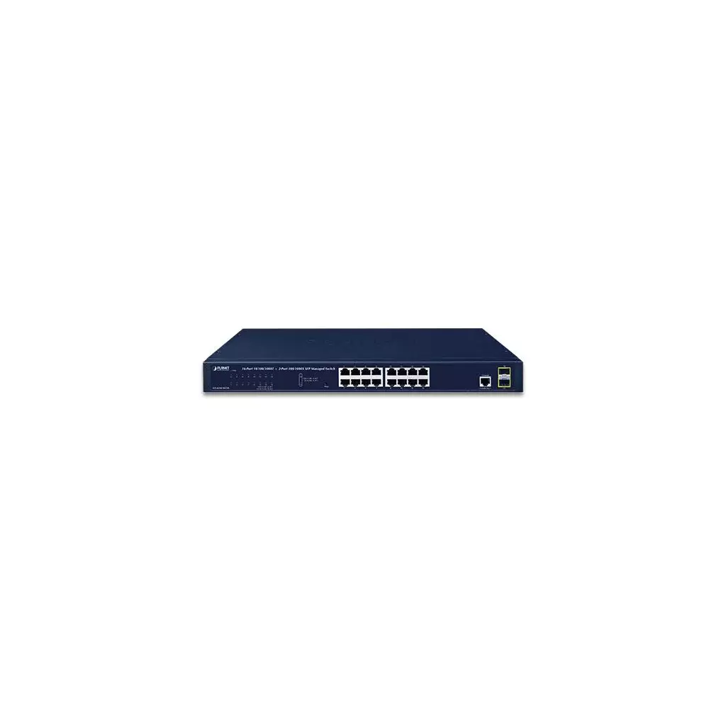 Obrázek produktu GS-4210-16T2S - switch L2/L4 16x 10/100/1000BASE-T + 2x 100/1000BASE-X SFP