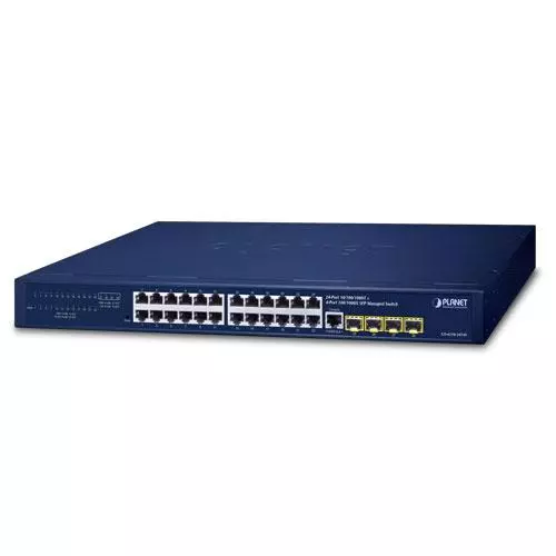obrázek produktu GS-4210-24T4S - switch L2/L4 24x 10/100/1000BASE-T + 4x 100/1000BASE-X SFP