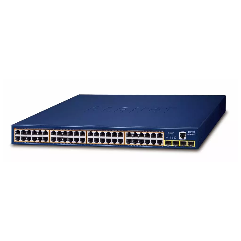 Obrázek produktu GS-4210-48P4S - switch 48x 10/100/1000T PoE + 4x 100/1000 BASE-X SFP