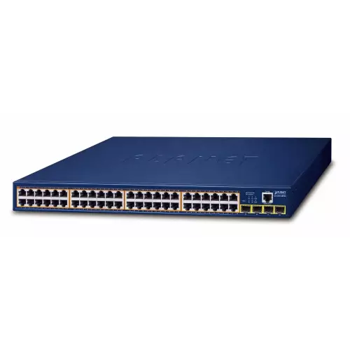 obrázek produktu GS-4210-48P4S - switch 48x 10/100/1000T PoE + 4x 100/1000 BASE-X SFP