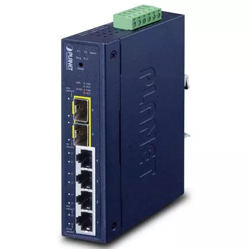 obrázek produktu IGS-4215-4T2S - průmyslový switch L2/L4 4x 10/100/1000T + 2x 100/1000X SFP
