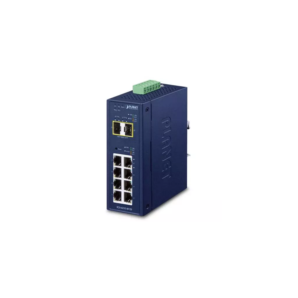 Obrázek produktu IGS-4215-8T2S - průmyslový switch L2/L4 8x 10/100/1000T + 2x 100/1000X SFP