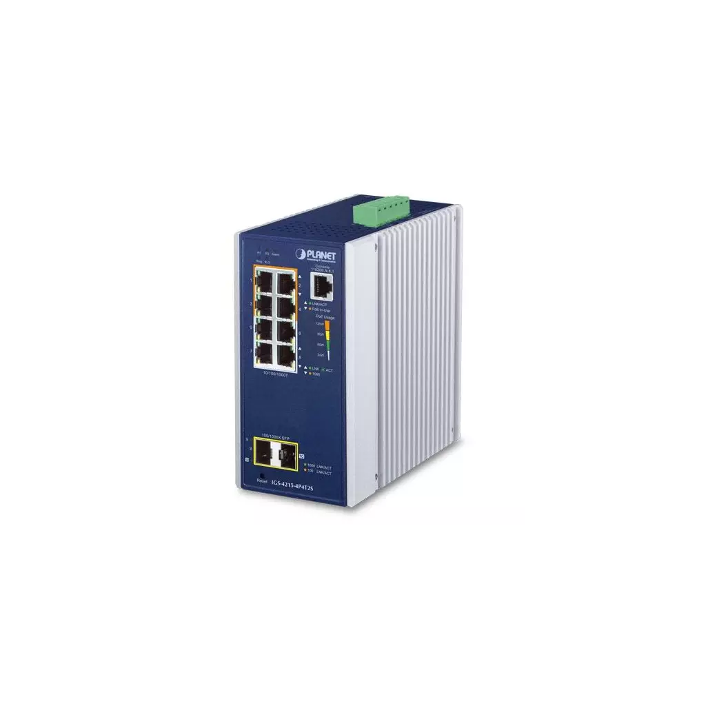Obrázek produktu IGS-4215-4P4T2S - průmyslový switch 4x 100/1000T PoE + 4x 100/1000T + 2x 100/1000X SFP