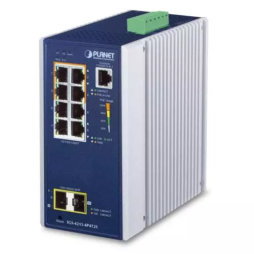 obrázek produktu IGS-4215-4P4T2S - průmyslový switch 4x 100/1000T PoE + 4x 100/1000T + 2x 100/1000X SFP
