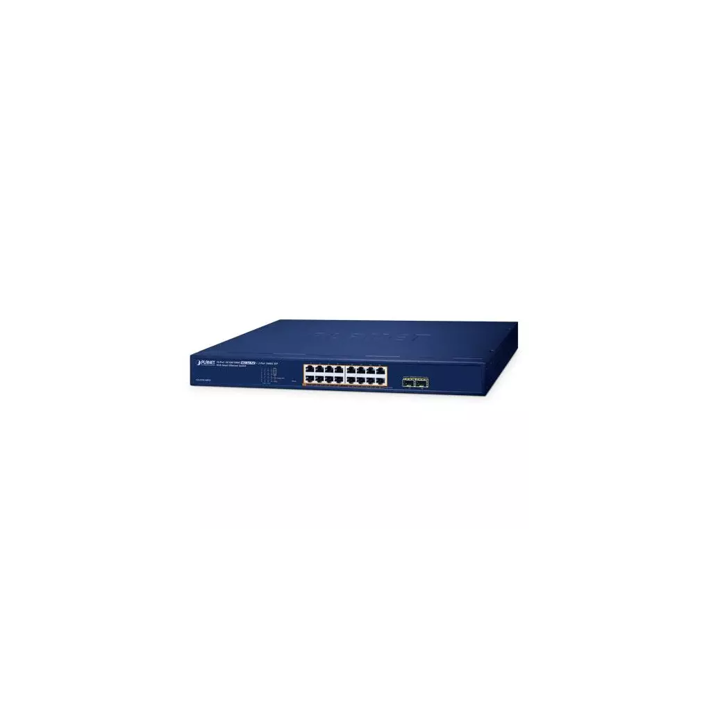 Obrázek produktu GS-2210-16P2S - switch 16x 10/100/1000T PoE + 2x 1000X SFP