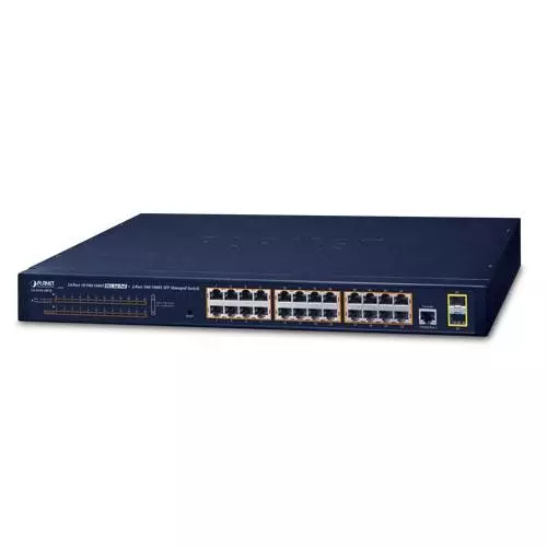 obrázek produktu GS-4210-24P2S - switch 24x 10/100/1000T PoE + 2x 100/1000X SFP