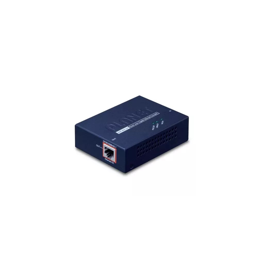 Obrázek produktu POE-E201 - PoE extender, IEEE 802.3at, 1x PoE vstup, 1x PoE výstup