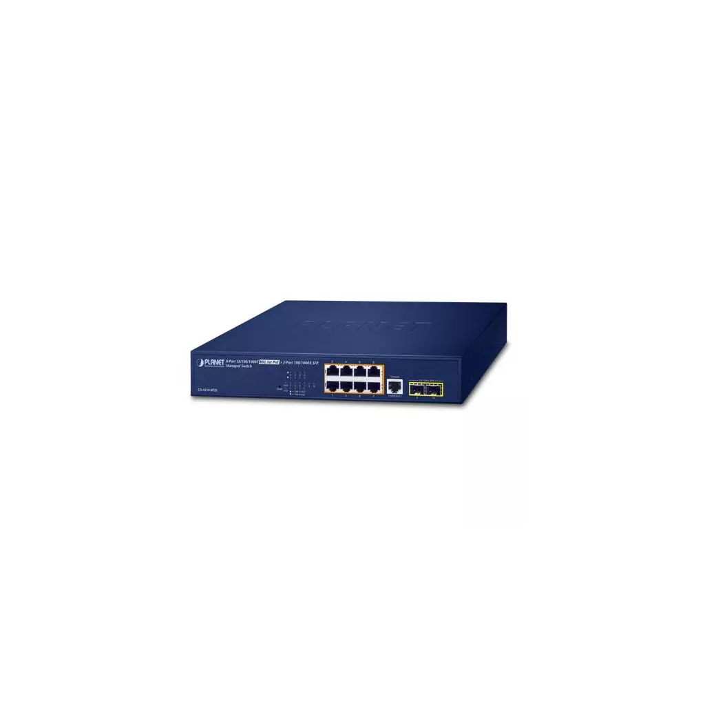 Obrázek produktu GS-4210-8P2S - switch 8x 10/100/1000T PoE + 2x 100/1000X SFP