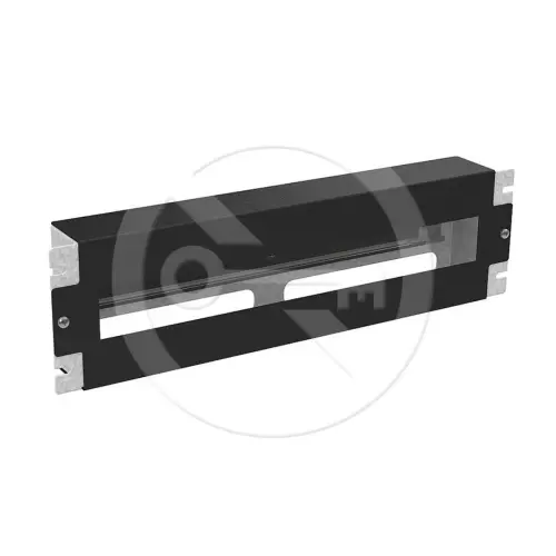 obrázek produktu RAIL-3U-DIN-BK - 19” DIN lišta s držákem, 3U