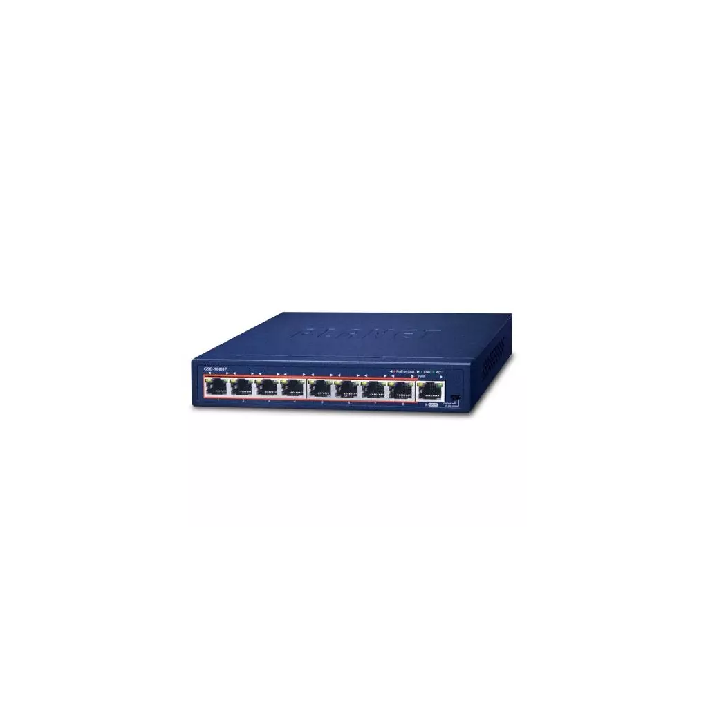 Obrázek produktu GSD-908HP - switch 8x 10/100/1000T PoE + 1x 10/100/1000T