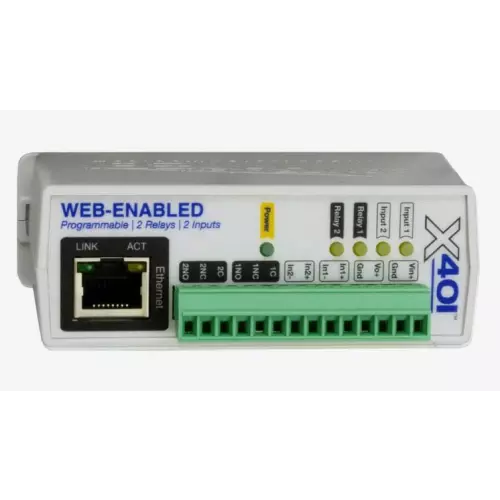 obrázek produktu 9137413E - Externí IP relé - 2 výstupy, 2 vstupy, podpora HTTPS, POE