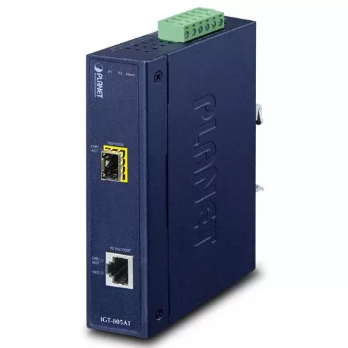 obrázek produktu IGT-805AT - průmyslový převodník 10/100/1000BASE-T na 100/1000BASE-X SFP