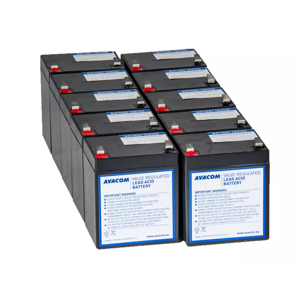 Obrázek produktu Náhradní baterie pro UPS HP Compaq R3000 XR - kit (10ks baterií)